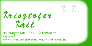 krisztofer kail business card